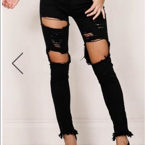 Black Ripped Jeans